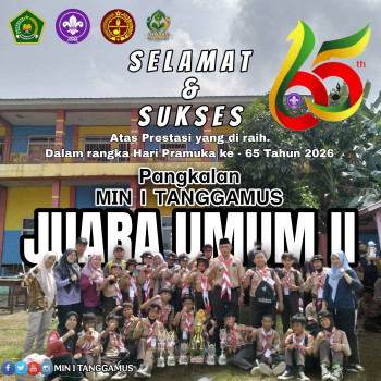 PRAMUKA MIN 1 TANGGAMUS RAIH JUARA UMUM 2 DALAM RANGKAIAN HARI PRAMUKA KE-65