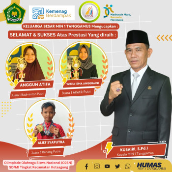 MIN 1 TANGGAMUS RAIH PRESTASI GEMILANG PADA AJANG O2SN TINGKAT KECAMATAN KOTAAGUNG TAHUN 2026